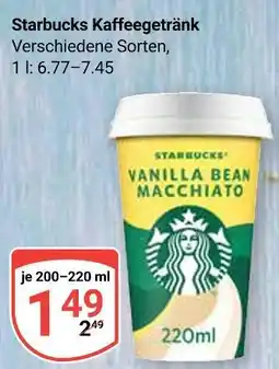 Globus Starbucks vanilla bean macchiato Angebot