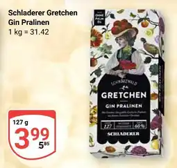 Globus Schladerer gretchen gin pralinen Angebot