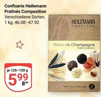 Globus Heilemann confiserie pralinés composition Angebot