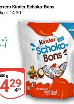 Globus Ferrero kinder schoko-bons Angebot