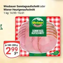 Globus Wiesbauer sonntagsaufschnitt Angebot