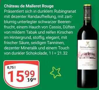 Globus Château de malleret rouge Angebot