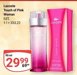 Globus Lacoste touch of pink woman Angebot