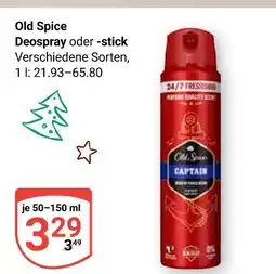 Globus Old spice deospray Angebot