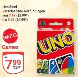 Globus Mattel uno spiel Angebot