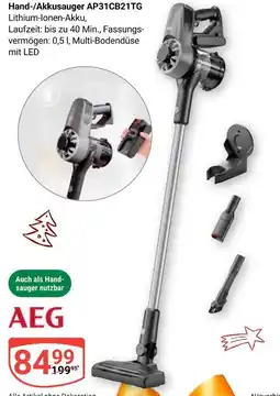 Globus Aeg hand-/akkusauger ap31cb21tg Angebot