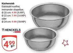 Globus Henckels by zwilling küchensieb Angebot