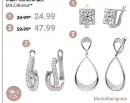 Globus Silber-ohrschmuck mit zirkonia Angebot