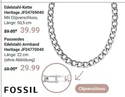 Globus Fossil edelstahl-kette heritage jf04769040 Angebot
