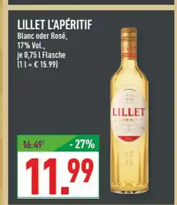 Marktkauf Lillet l'apéritif blanc Angebot