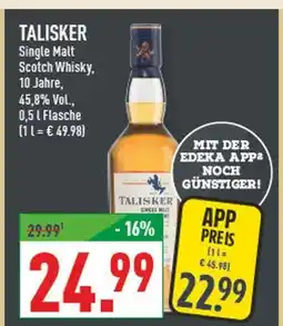 Marktkauf Talisker single malt scotch whisky, 10 jahre Angebot