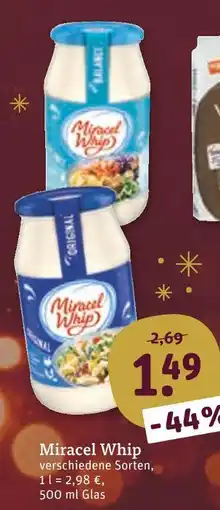 tegut Miracel whip sauce Angebot