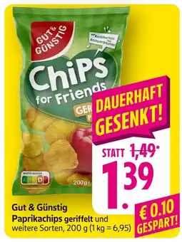 E-Center Gut & günstig paprikachips geriffelt Angebot