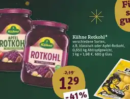 tegut Kühne rotkohl klassisch Angebot