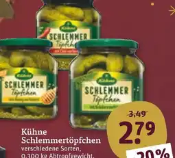 tegut Kühne schlemmertöpfchen Angebot