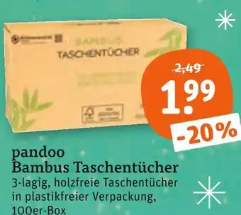 tegut Pandoo bambus taschentücher Angebot
