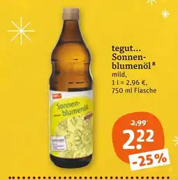 tegut Tegut... sonnenblumenöl Angebot