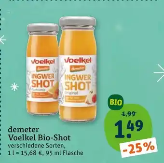 tegut Voelkel ingwer shot original Angebot