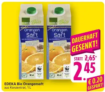 E-Center Edeka bio orangensaft Angebot