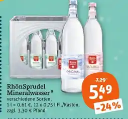 tegut Rhönsprudel mineralwasser Angebot