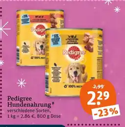 tegut Pedigree hundenahrung Angebot