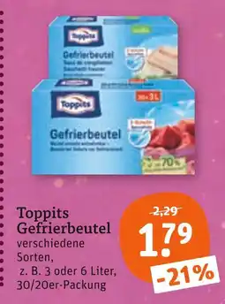 tegut Toppits gefrierbeutel Angebot