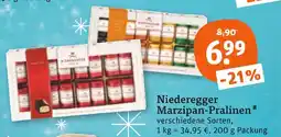 tegut Niederegger marzipan-pralinen Angebot