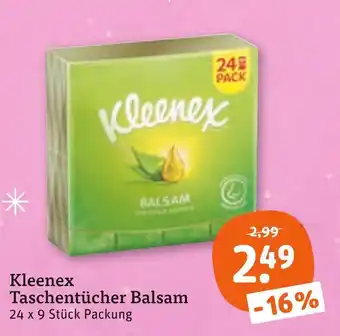 tegut Kleenex taschentücher balsam Angebot