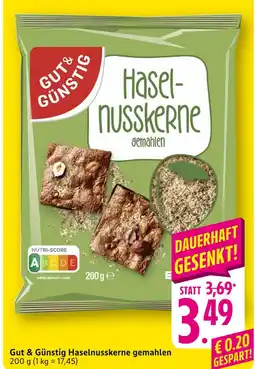 Edeka Gut & günstig haselnusskerne gemahlen Angebot