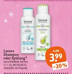 tegut Lavera shampoo Angebot