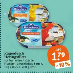 tegut Rügenfisch heringsfilets in curry-ananas-creme Angebot