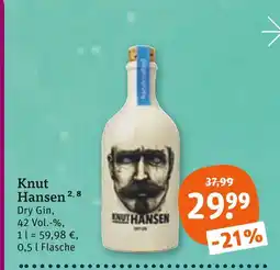 tegut Knut hansen dry gin Angebot