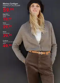 Peek & Cloppenburg Hamburg Franco callegari merino-cardigan Angebot