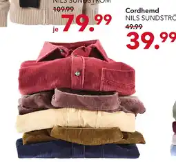 Peek & Cloppenburg Hamburg Nils sundström cordhemd Angebot