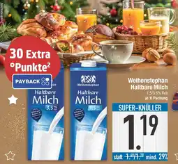 Edeka Weihenstephan haltbare milch Angebot