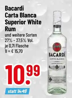 trinkgut Bacardi carta blanca superior white rum Angebot