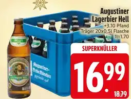 Edeka Augustiner lagerbier hell Angebot