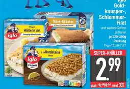 Edeka Iglo goldknusperfilet Angebot