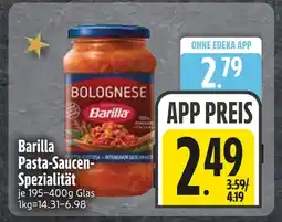 Edeka Barilla pasta-saucen-spezialität Angebot
