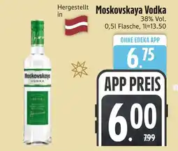 Edeka Moskovskaya vodka Angebot