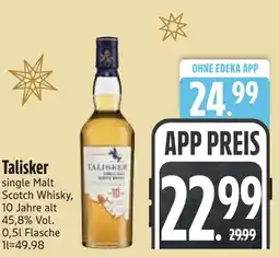 Edeka Talisker single malt scotch whisky Angebot
