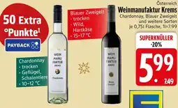 Edeka Weinmanufaktur krems chardonnay, blauer zweigelt Angebot