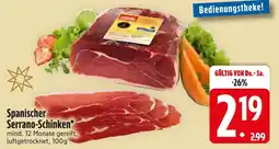Edeka Spanischer serrano-schinken Angebot