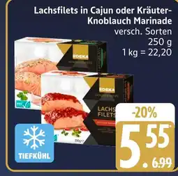 Marktkauf Edeka lachsfilets in cajun marinade Angebot