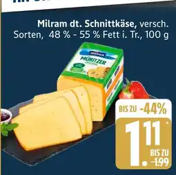 Marktkauf Milram dt. schnittkäse Angebot