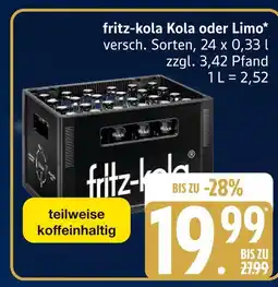 Marktkauf Fritz-kola kola oder limo Angebot