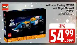 Marktkauf Lego williams racing fw14b mit nigel mansell Angebot