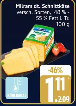 Edeka Milram dt. schnittkäse Angebot