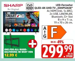 Marktkauf Sharp led-fernseher qled-4k-uhd-tv 50hp5265e Angebot