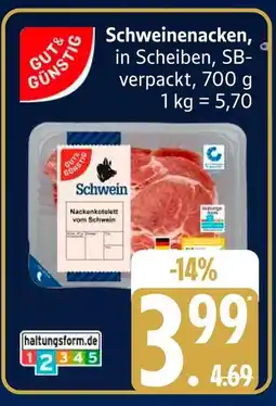 Edeka Gut & günstig schweinenacken Angebot